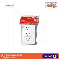 ราคา ชุดเต้ารับเดี่ยว 3 ขา 3 ช่อง HACO M4N-E30 สีขาว (7768056594)