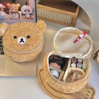 ราคา กระเป๋าเครื่องสําอางตุ๊กตาริลัคคุมะแบบพกพาและน่ารักกระเป๋าใส่อุปกรณ์อาบน้ําความจุขนาดใหญ่กระเป๋าโพลารอยด์ (57852860578)