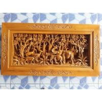 ราคา รูปแกะสลักกวาง-ช้าง ไม้สัก (1388419858)