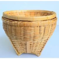 ราคา กระบุงใส่เงิน สไตส์โบราณ เส้นผ่าฯ 6 นิ้ว สูง 5 นิ้ว ทำด้วยไม้ไผ่ งานHANDMADE กะทัดรัด สวย เหมาะสำหรับใส่เงิน (12325700363)
