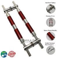 ราคา MERAH มือจับประตูบ้าน 45 ซม. ผ่านโบลต์ / ดึงประตูบ้าน / มือจับประตูสแตนเลสสีแดง (25843552788)
