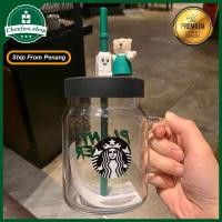 ราคา ใน penang Starbucks Korea Bear Straw ถ้วยน้ําแก้ว ถ้วยกาแฟ ถ้วยนม (45360453753)