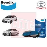 ราคา Bendix Ultra Premium ผ้าเบรค toyota vios yaris โตโยต้า วีออส ยาริส อัลตร้า พรีเมี่ยม (9911828084)