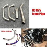 ราคา Fit For Yamaha MT03 MT-03 YZF R3 R25 YZF-R3 Motorcycle Muffler Middle Pipe Full System Exhaust Slip (53453817443)