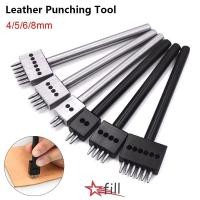 ราคา FILL 1 ชิ้นเครื่องมือเจาะหนัง, ฟัน 2/4/6 ฟันคู่มือ Hole Punch เครื่องมือ, หลุมเจาะเหล็ก Handmade รอบ Punch Die ชุด (48511402596)