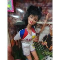 ราคา **กล่องไม่สวย** Vintage 1998 Soccer Kira Doll Mia Hamm Barbie Mattel 20352 #187# (8588628984)