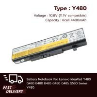 ราคา (ส่งฟรี) Lenovo Battery Notebook แบตเตอรี่ โน๊ตบุ๊ก Lenovo IdeaPad Y480 G480 B480 B485 G480 G485 G580 ของใหม่100% (56458451143)