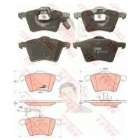 ราคา GDB1538 ผ้าเบรค-หน้า(TRW) (เนื้อผ้า COTEC) SEAT ALHAMBRA TDI '02 ( ไม่มี Sensor ) (14522736097)