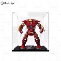 ราคา ❤️กล่องใส่โมเดล เหมาะสําหรับ Lego 76210 Iron Man Anti-Hulk Armored Acrylic Display Box โปร่งใสป้องกันฝุ่นรูปกล่องเก็บ (44269854618)