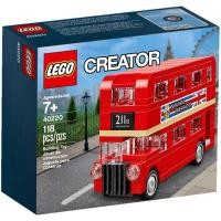 ราคา LEGO Creator 40220 Double Decker London Bus อิฐบล็อกของเล่นเด็ก Miniature Bus Lego Original (41555610844)