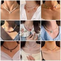 ราคา พร้อมส่ง✨มีหลายแบบสร้อยคอลูกปัดแฟชั่นปรับขนาดได้ (22445979202)