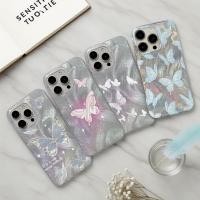 ราคา เคสไหมพรมขนนกหรูหรา พร้อมช่องใส่บัตร สําหรับ iPhone 11 13 15 12 14 Pro Max XR 7Plus XS X Max 15 8 14 7 Plus ลายดอลลี่ผีเสื้อและดวงดาว (57309341018)