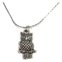 ราคา TANITTgemsสร้อยคอทองคำขาวประดับจี้นกฮูก - White Gold#177 (453186739)