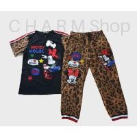 ราคา ชุดเซทผ้าเด้ง ปักเพชร ลายมิกกี้ XL (6661162586)