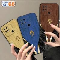 ราคา เคส Xiaomi Redmi 10C พร้อมลายไม้และลายมังกรสีทองหรูหรา (43230937775)