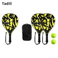 ราคา Tadill 2 ชิ้น Padel Racket การแข่งขันน้ําหนักเบา Racquet แบบพกพาทนทานสบาย Grip Ergonomic Handle ขนาดใหญ่ Face Area เหมาะสําหรับการฝึกอบรม Practic (45161504534)