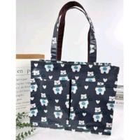 ราคา กระเป๋าผ้าเคลือบกันน้ำ A4 ทรงนอน (21283019260)