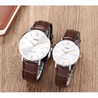 ราคา Casio นาฬิกาคู่รัก รุ่นMTP-VT01L-7B2 ,LTP-VT01L-7B2 สายหนังสีน้ำตาล หน้าปัดขาว เรียบหรู - ของแท้ 100% ประกันสินค้า1ปี (9882443394)