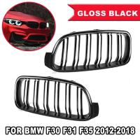 ราคา กระจังหน้าไตสําหรับ BMW 3 series F30 F31 F35 316i 318i 320i 328i 330i 2011-2019 รถเปลี่ยน Racing Grille Gloss สีดํา (40680264718)