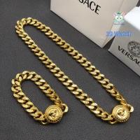 ราคา [Versace] สร้อยคอหนาสีทองลาย Fried Dough Twists สําหรับผู้ชาย/ 05090 (44014271738)