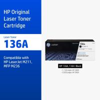 ราคา [ส่งด่วน] ตลับหมึกHP 136A / 136X | หมึกปริ้นเตอร์เลเซอร์ สีดำ Original LaserJet Toner Cartridge (24468011905)