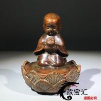 ราคา เครื่องประดับเครื่องทองแดงโบราณพุทธนั่งเซนพระเล็กๆน้อยๆกระถางธูปเครื่องประดับจีนสินค้าเก่าโลตัสเตาทองแดงวัตถุเก่า5.20 (45460865235)