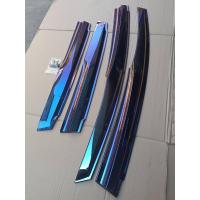 ราคา กันสาดประตู Honda jazz GE ปี2008-2013 ทรงMUGEN สีไทเทเนี่ยม งานนอก (45602901176)