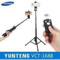 ราคา YUNTENG VCT-1688 ชุด ขาตั้งกล่องเซลฟี่ พร้อมรีโมทบลูทูธในตัว หัวต่อมือถือ รุ่น (3874989416)