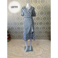 ราคา ส่งต่อสภาพนางฟ้า เดรสสีน้ำเงิน-ขาว Size M งานป้าย Love lady ทางหางปลา ลายทางใส่แล้วหุ่นดี (13971684485)