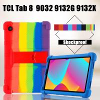 ราคา TCL TAB 8 4G 8 inch 9132G Cover Tablet Shockproof Case TKEE Mid Tab8 Le Wifi 9132X 9137W Soft Silicone Adjustable Stand Shell (21679298028)