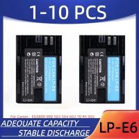 ราคา LP-E6 แบตเตอรี่กล้องดิจิตอล 1600mAh LP-E6 แบตเตอรี่ชาร์จเหมาะสําหรับ Canon EOS80D 90D 5D3 5D4 6D2 7D R5 5D2 (46460648711)