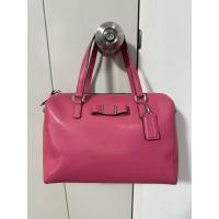 ราคา กระเป๋า Coach มือสองของแท้ รุ่น Mini Boston Bag สีชมพู อุปกรณ์ครบ (51357896635)