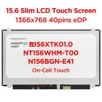 ราคา หน้าจอสัมผัส LCD 15.6 นิ้ว สําหรับแล็ปท็อป B156XTK01.0 NT156WHM-T00 N156BGN-E41 LTN156AT40-H01 HD 1366x768 40pin eDP (22251361275)