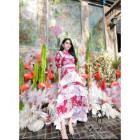 ราคา เดรสขนมชั้นลายดอกงานป้ายLovelady (7665652631)