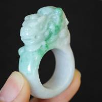 ราคา แหวนหยกแกะสลักลายมังกร 63มิล หยกแท้ jadeite type a (52610734215)