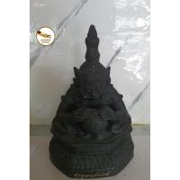 ราคา พระราหู เนื้อทองเหลืองรมดำ หน้าตัก 5" พิมพ์ฐานสูง งานสวย (55757994736)