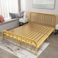 ราคา เตียงเหล็กโครงสีทอง เตียงเหล็ก เตียงเงียบ เตียงคู่ 1.8X2 เมตร เตียงเหล็กเดี่ยวสไตล์ยุโรป (52401107950)