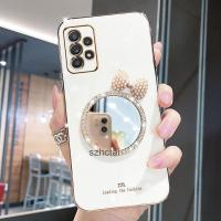 ราคา เคส Samsung A23 A33 A53 A73 หรูหรา มุก โบว์ กระจกแต่งหน้า ชุบ ซิลิโคน เคสโทรศัพท์ นิ่ม Samsung A23 A33 A53 A73 (25464513385)