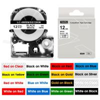 ราคา SS12KW Compatible for Epson kingjim SS12KW LC-4WBN SS9KW SS6KW 9/12mm Label Tape for Epson LW-300 LW-400 600P สงจากกทม. (19583344429)