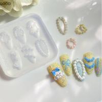 ราคา [GD] เค้กครีม 3D ซิลิโคนแกะสลักเครื่องประดับเล็บแม่พิมพ์ DIY ออกแบบเล็บตกแต่งเล็บแม่แบบสําหรับเล็บ Charms เล็บ TH (47655861526)