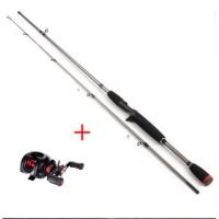 ราคา ชุดเบทตีเหยื่อปลอม คันSNOPSHOT6ฟุต 2ท่อน พร้อมรอกหยอดน้ำLURE FISHING12+1 หมุนขวา (1241685427)