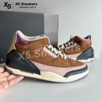 ราคา Nike ของแท้ 100% Air Jordan 3 Retro SE สีน้ำตาลม่วง (43565000387)