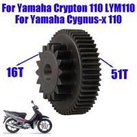 ราคา For Yamaha Crypton 110 LYM110 Cygnus-x 110 Cygnusx Scooter High Quality Double Teeth 51T 16T Starte (42778191674)