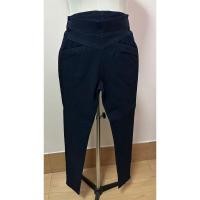 ราคา กางเกงยางยืดเส้นใหญ่ ทรงSkinny ผ้าฮ่องกงหนา ยืดตามตัว สีกรม มือ 2 (23651605837)
