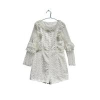 ราคา จั๊มสูทขาสั้นลูกไม้ป้ายpeony (43769719105)