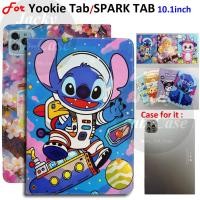 ราคา สําหรับ SPARK TAB 10 นิ้ว Yookie Tablet PC 5G 10.1 "Android 13 ทินเนอร์แม่เหล็ก PU หนังกรณีพลิกขาตั้ง (29752856942)