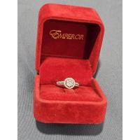 ราคา แหวนเพชรแท้ มือสอง ขนาด53 Emperor Diamond YG3.39g. (28413126029)