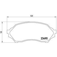 ราคา ผ้าดิสเบรคหน้า FORD LASER TIERRA 1.6 1999-2002 MAZDA PROTEGE โปรทิเจ 1.6 1998-2001 NTN (12163249044)