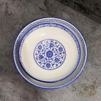 ราคา underglaze สีน้ำยาพอร์ซเลนสีฟ้าและสีขาวชามเย็นหม้อหม้อซุปเซรามิกชามชามตื้นชามต้มชามพริกไทยพริกไทยจา (24946045832)
