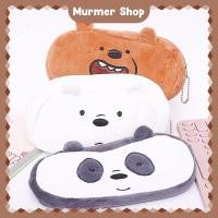 ราคา Plushy WBB We Bare Bear Plush Pencil Case กล่องดินสอ กระเป๋าแต่งหน้าเครื่องสําอาง (54508866175)